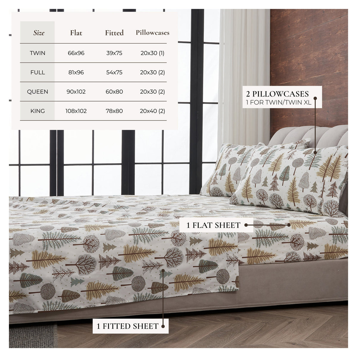 Lodge Printed Sheet Set - Mountain Ridge Collection